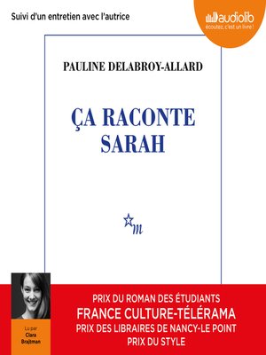 cover image of Ça raconte Sarah